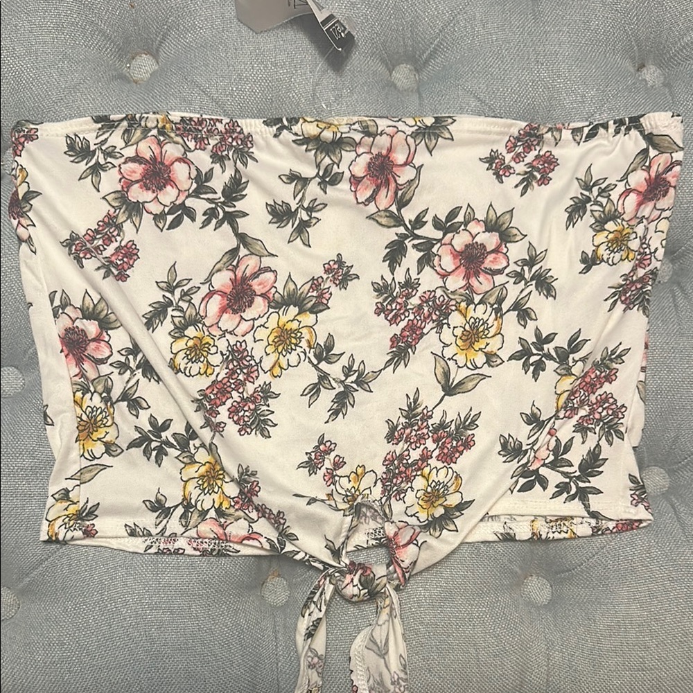 Floral Print Women's Tube Top